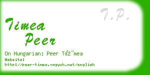 timea peer business card